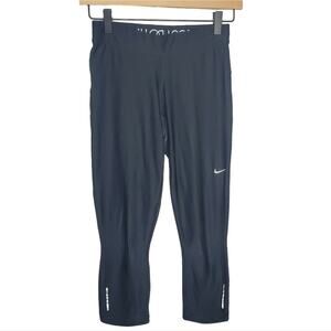Nike Dri-Fit Black Capri Compression Leggings Women's Size Extra Small